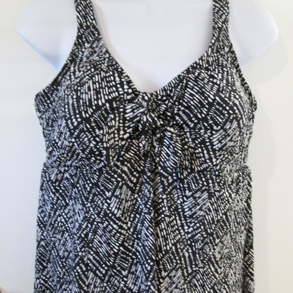 Swim Solutions Women's Abstract Bow Swimdress NWT SZ 16 - Picture 5 of 11
